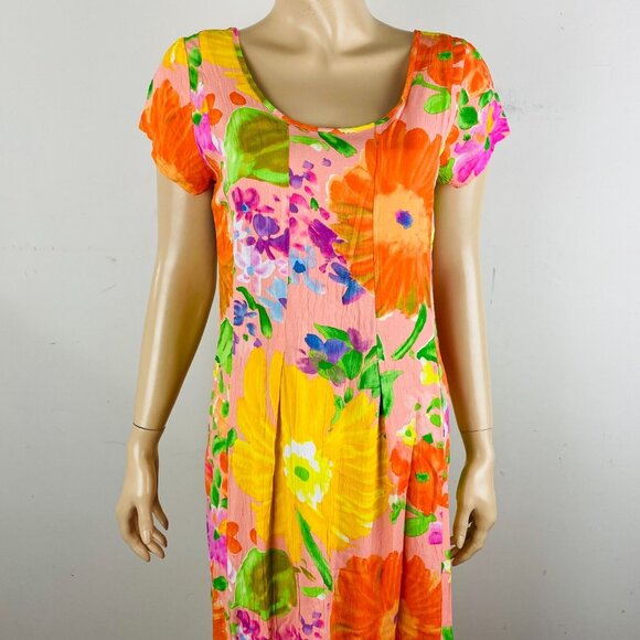 Jams World Beautifully Colored Summer Floral Vacation Women's S Maxi Dress * - Picture 2 of 14